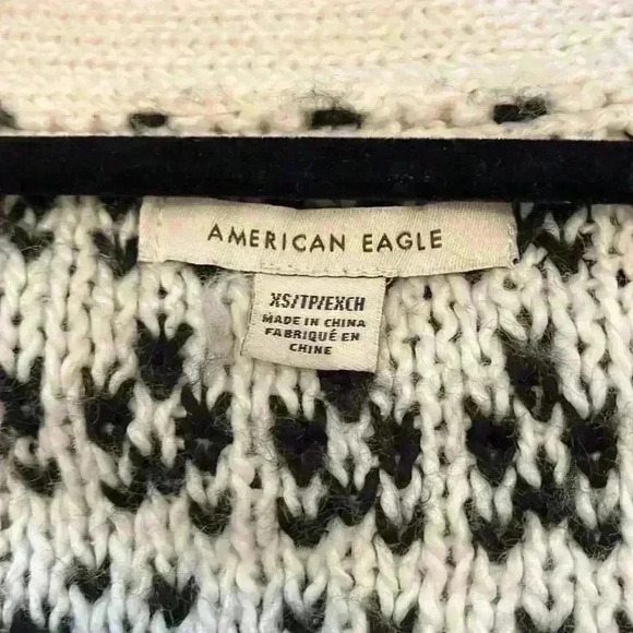 American Eagle Outfitters Cropped Size XS Button Up V Neck Long Cardigan Sweater - Picture 7 of 11